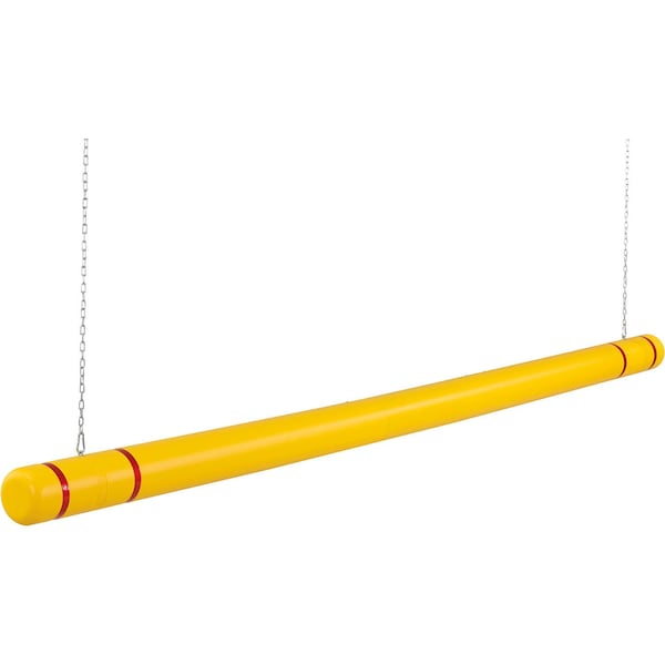Global Industrial Clearance Bar, 104 to 120 L, Yellow With Red Tape, HDPE 708405YR - main